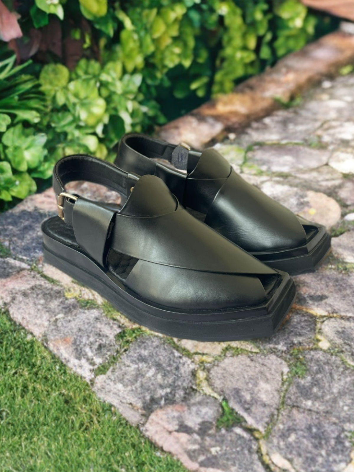 KAPPTAN Medicated CHAPPAL (BLACK )