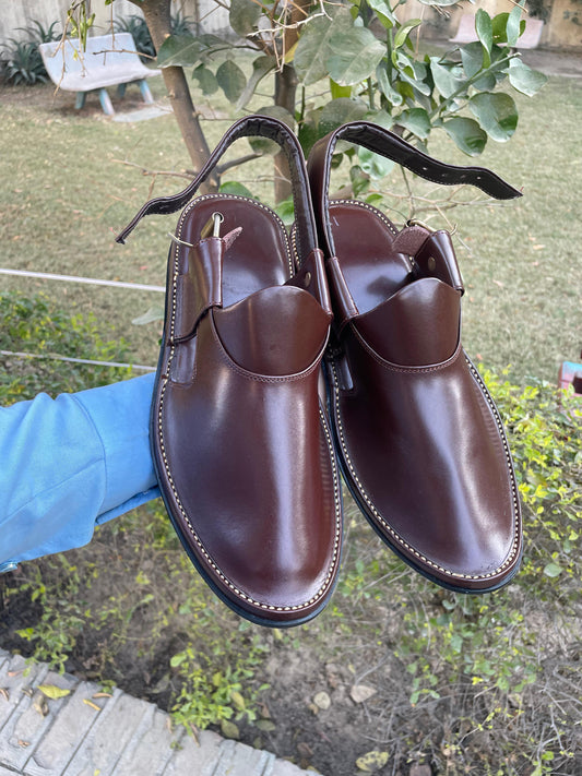 Handmade Medicated Jeans Peshawari Chappal (KALICHI)