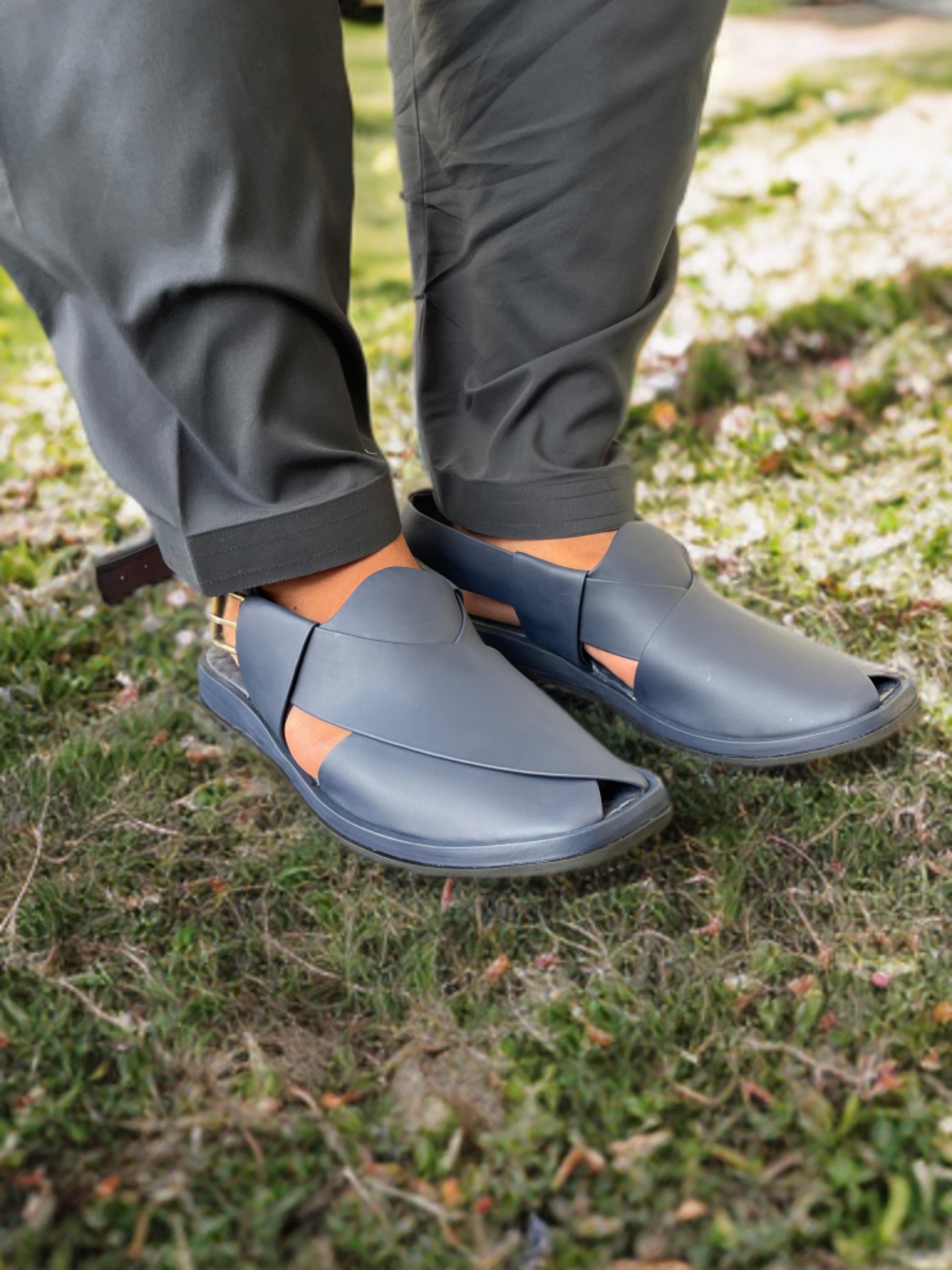 Round Shape Medicated Chappal (BLUE)
