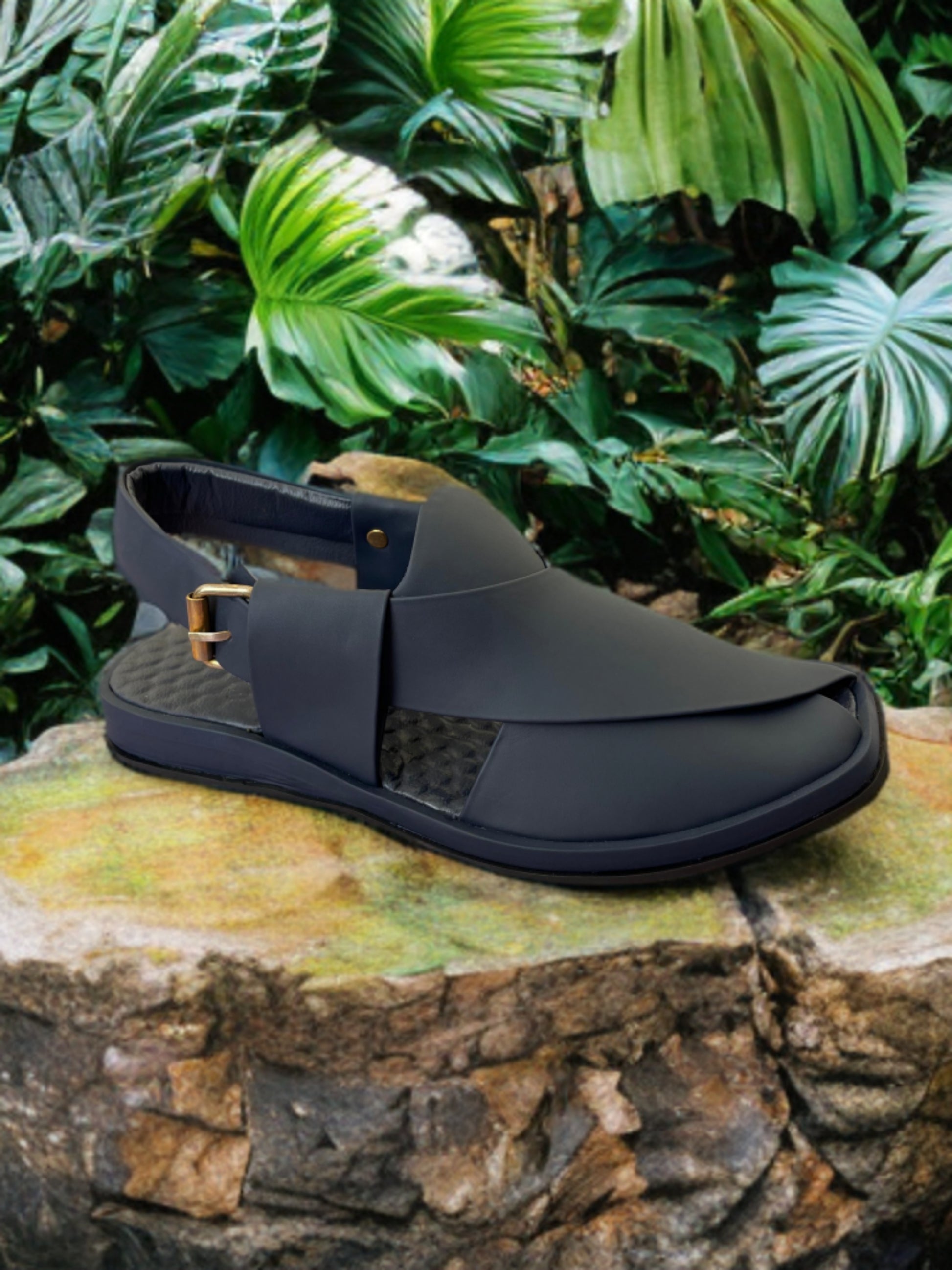 Round Shape Medicated Chappal (BLUE)