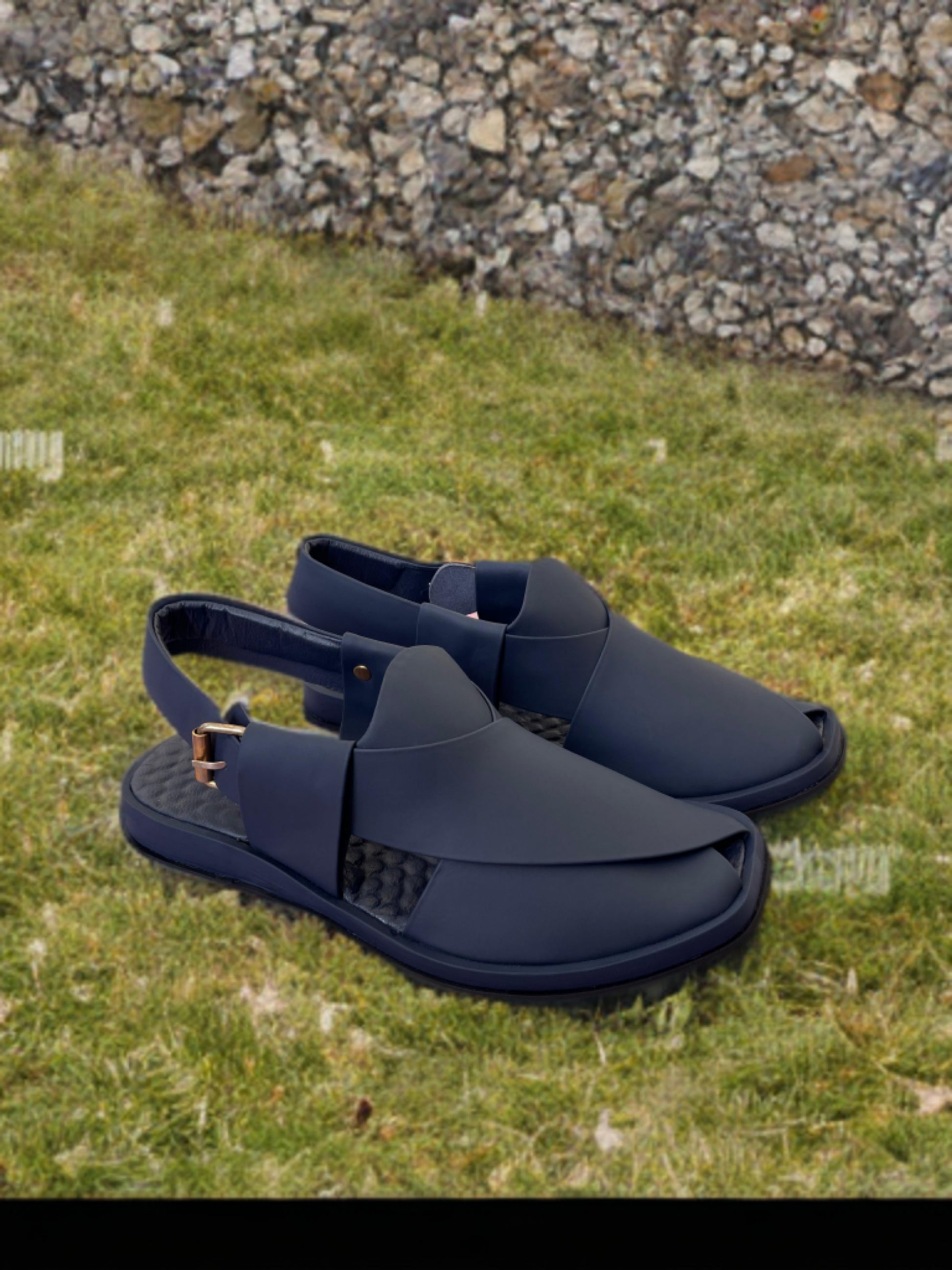 Round Shape Medicated Chappal (BLUE)