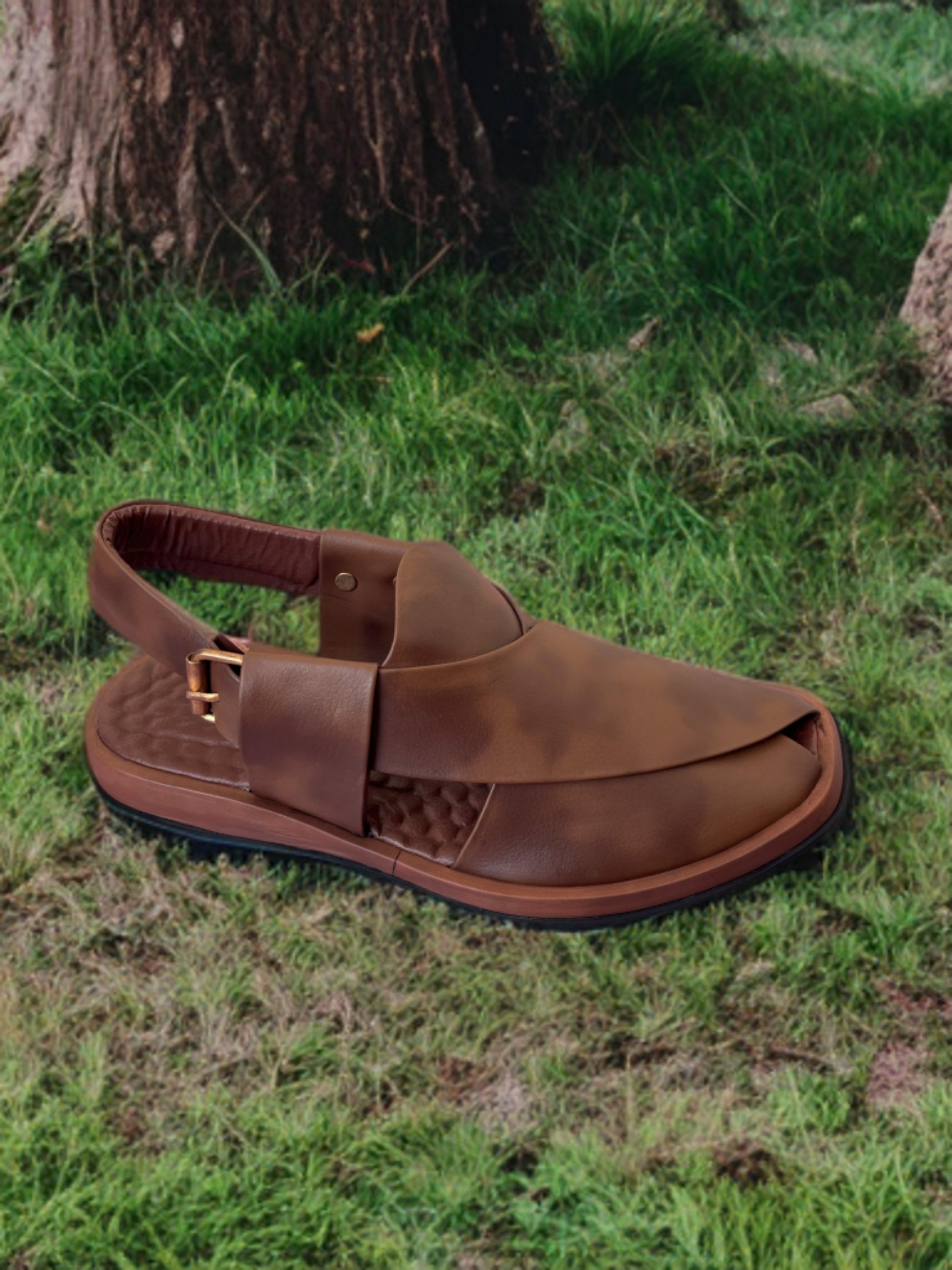 Round Shape Medicated Chappal (BOUBLE SHADE )