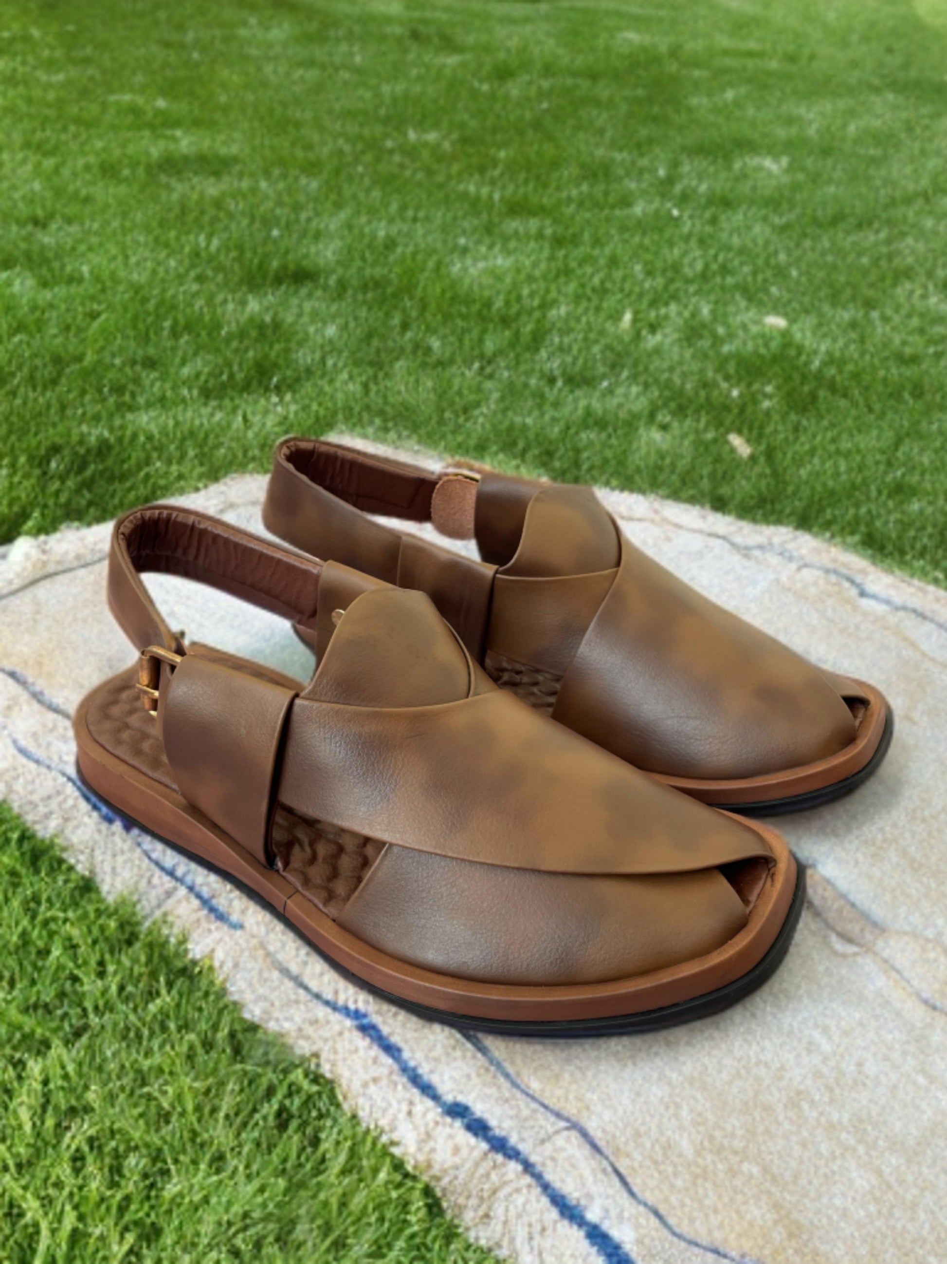 Round Shape Medicated Chappal (BOUBLE SHADE )