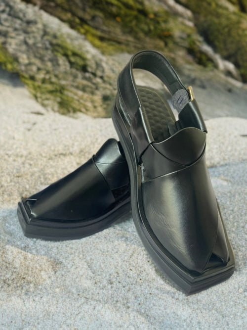 KAPPTAN Medicated CHAPPAL (BLACK )