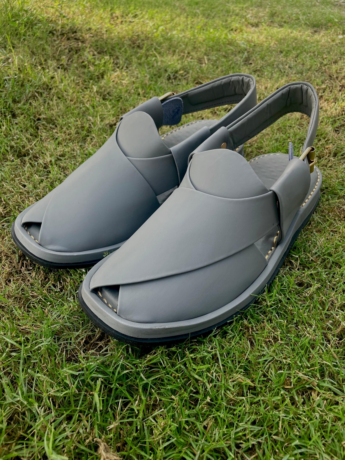 Round Shape Medicated Chappal (Gray)