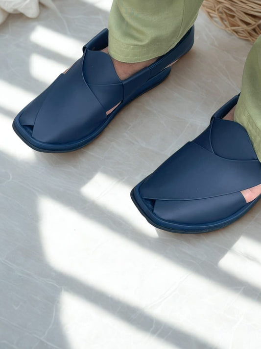 Round Shape Medicated Chappal (BLUE)