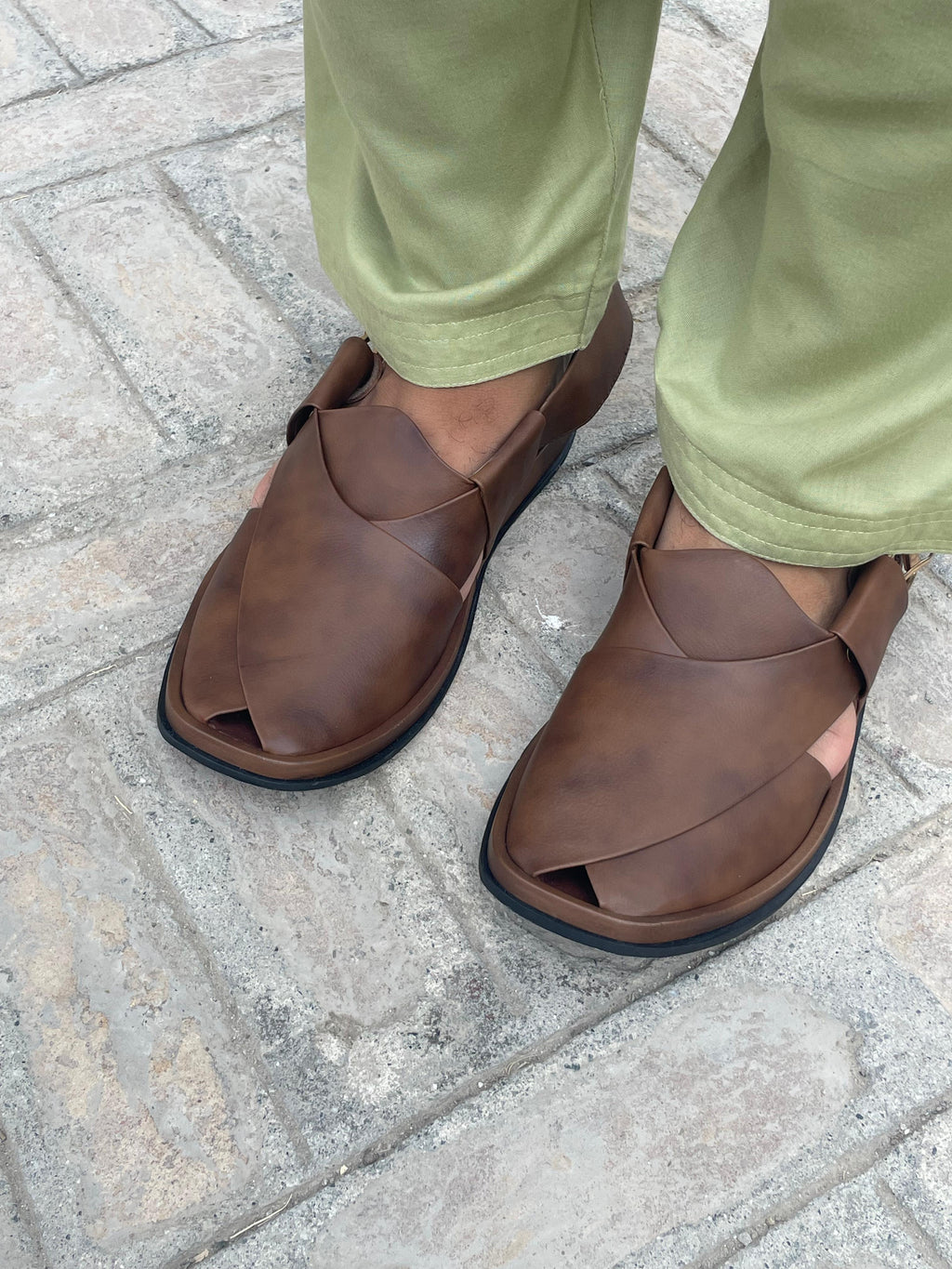 Round Shape Medicated Chappal (DOUBLE SHADE)